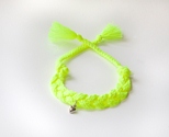 Braided Neon Yellow with Heart